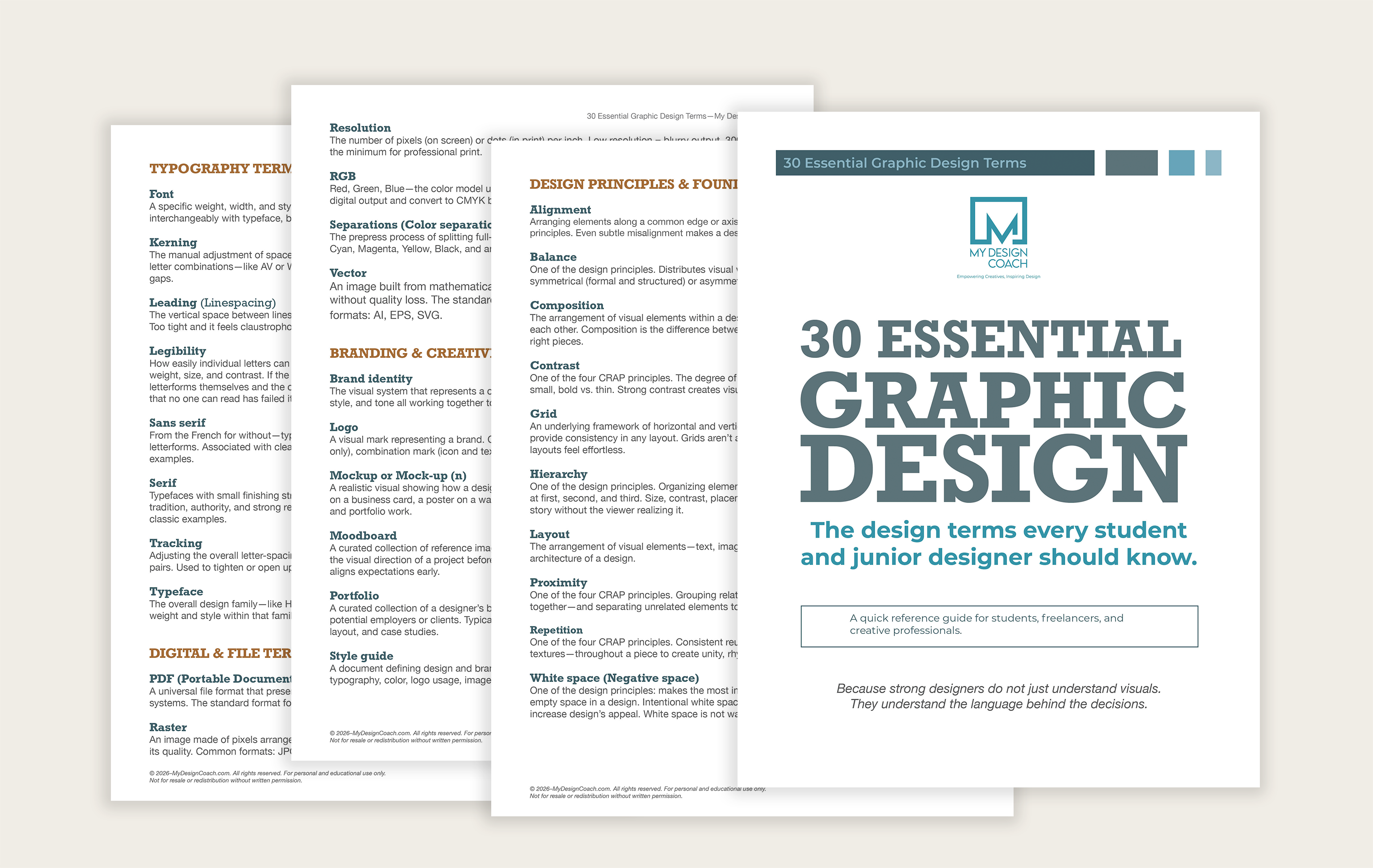30 Essential Graphic Design Terms—FREE